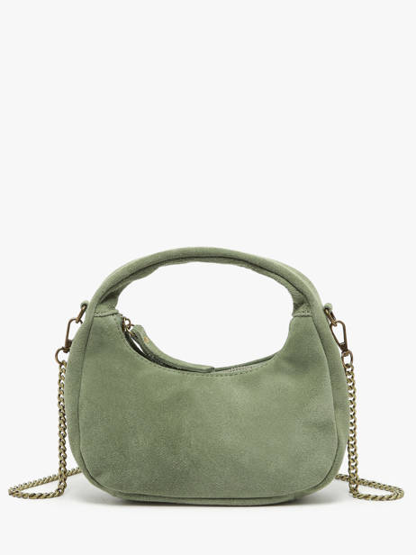 Crossbody Bag Velvet Leather Milano Green velvet VE24113