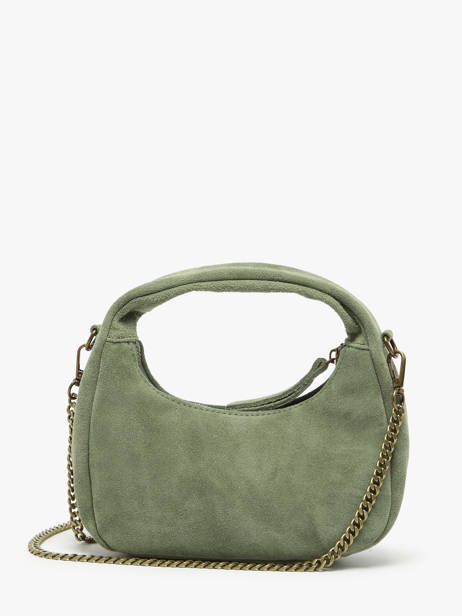 Crossbody Bag Velvet Leather Milano Green velvet VE24113 other view 4