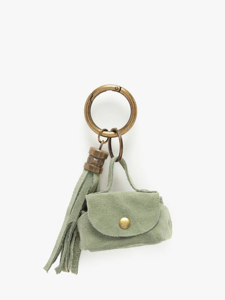 Keychain Leather Milano Green velvet VE24112