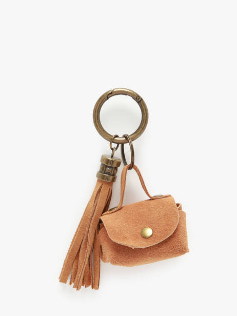 Keychain Leather Milano Brown velvet VE24112