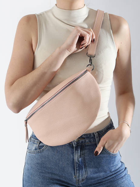 Leather Caviar Belt Bag Milano Pink caviar CA21123 other view 1