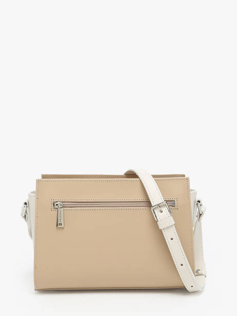 Shoulder Bag Smooth Leather Lancaster Beige smooth 437-02 other view 4