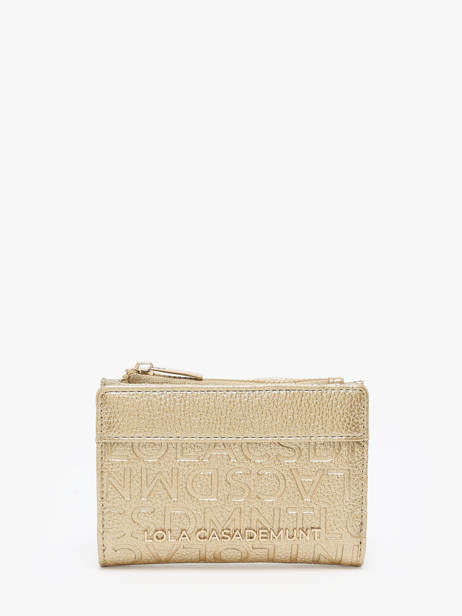 Wallet Lola casademunt Gold logo 16