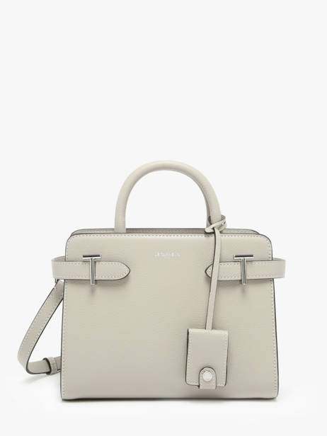 Small Leather Emilie Handbag Le tanneur Gray emily PB328670