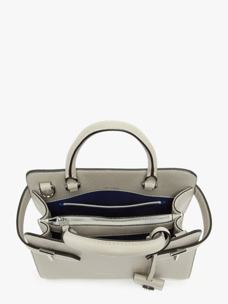 Small Leather Emilie Handbag Le tanneur Gray emily PB328670 other view 3
