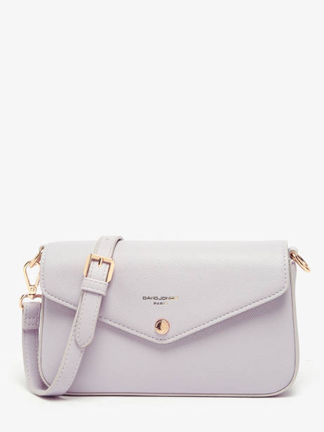 Shoulder Bag Saffiano David jones Violet saffiano CM6120H