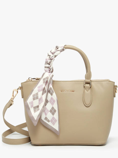 Satchel Saffiano David jones Brown saffiano CM7347