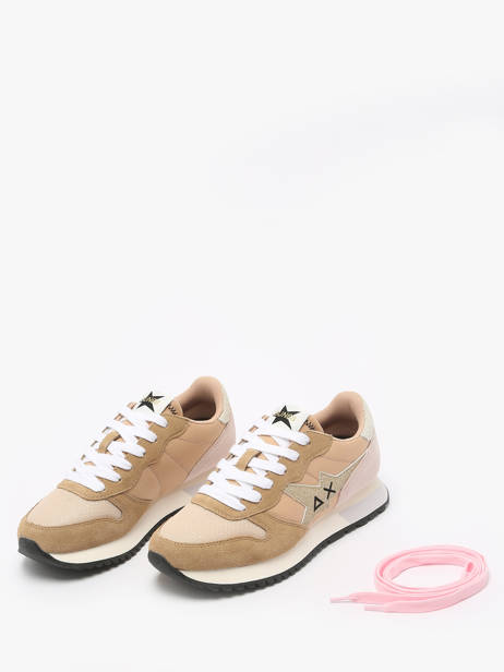 Sneakers Stargirl Glitter Sun68 Beige women Z35212 other view 2