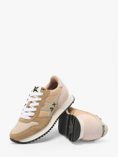 Sneakers Stargirl Glitter Sun68 Beige women Z35212 other view 3