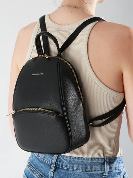 Backpack David jones Black amsterdam CM7325 other view 1