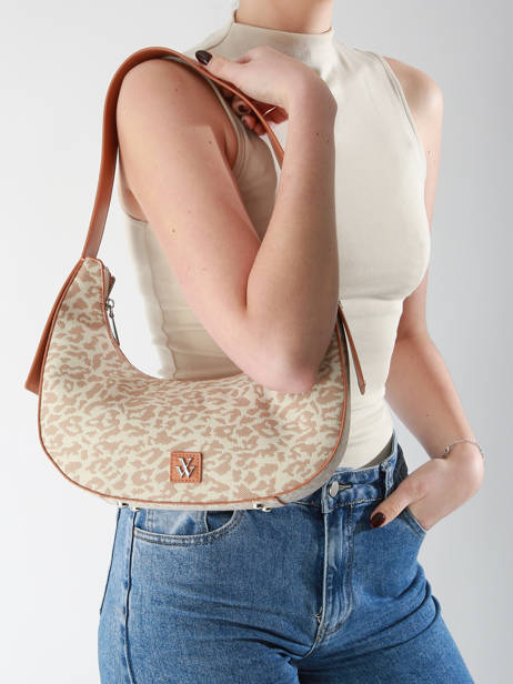 Shoulder Bag Leopard Vanessa wu Beige leopard MA0131 other view 1
