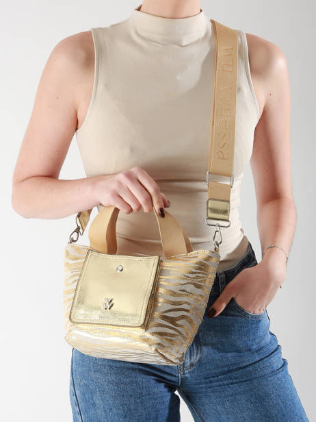 Satchel Leopard Vanessa wu Gold leopard MA0134 other view 1