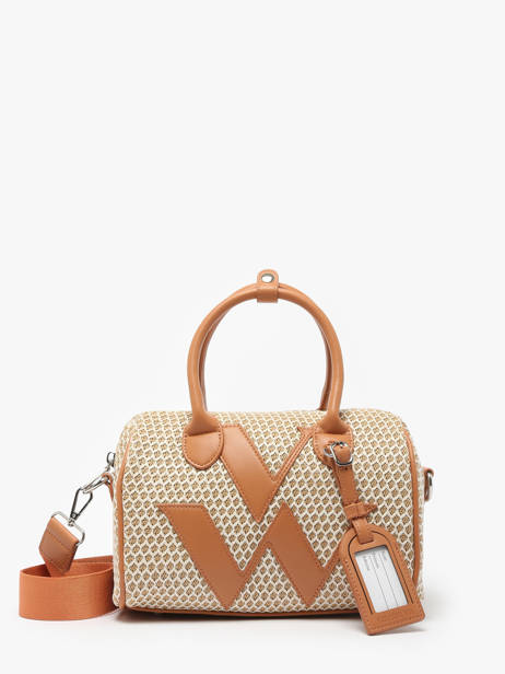 Satchel Resille Vanessa wu Brown resille MA0123