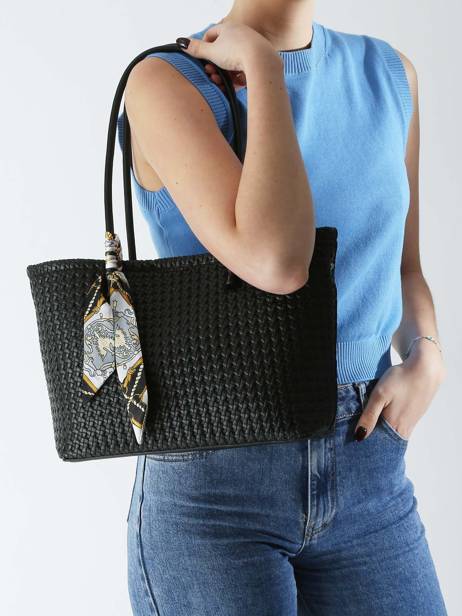 Shoulder Bag Braided Miniprix Black braided A9113 other view 1