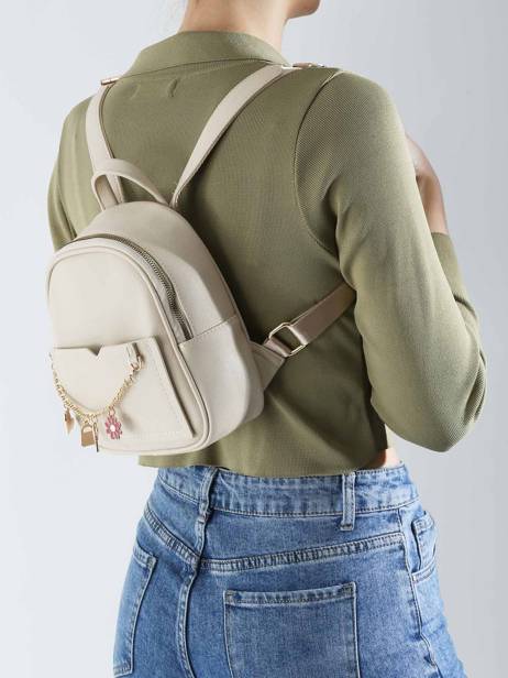 Backpack Torrow Beige girly TGIR03 other view 1