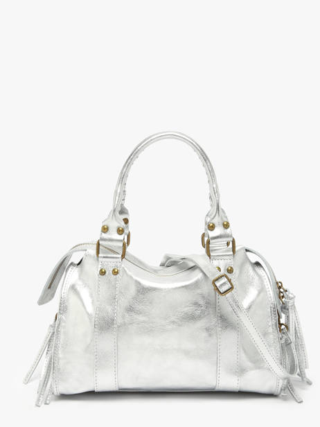 Shoulder Bag Nine Leather Milano Silver nine NI24092 other view 4