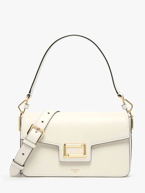 Sac PortÃ© Ã©paule Angele Cuir Lancel Beige angele A13149