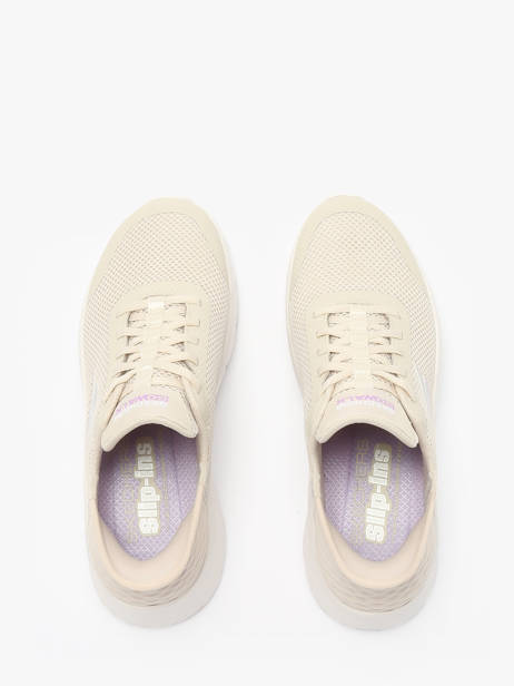 Sneakers Slip-ins Skechers Beige women 124836 other view 4