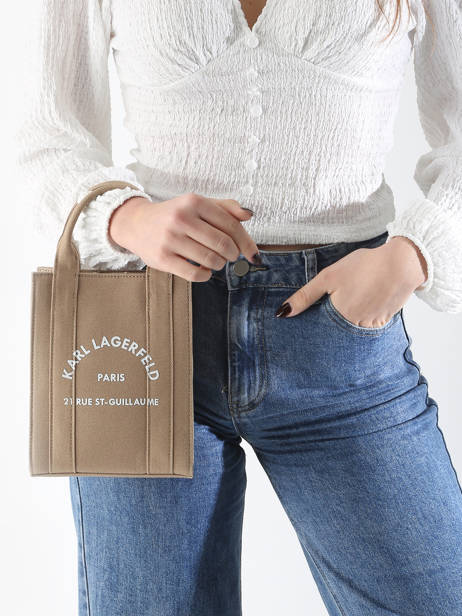 Shoulder Bag Rsg Cotton Karl lagerfeld Beige rsg A1W50039 other view 1