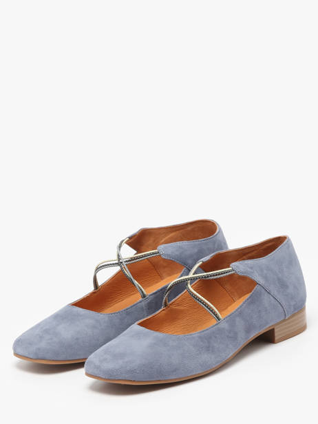 Ballerinas Anima In Leather Mam'zelle Blue women CSGAN25 other view 2