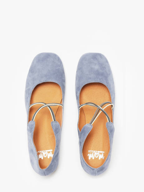 Ballerinas Anima In Leather Mam'zelle Blue women CSGAN25 other view 4