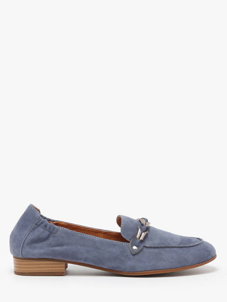 Moccasins Zanga In Leather Mam'zelle Blue women CSIRK28