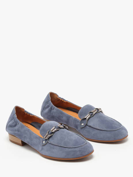 Moccasins Zanga In Leather Mam'zelle Blue women CSIRK28 other view 2