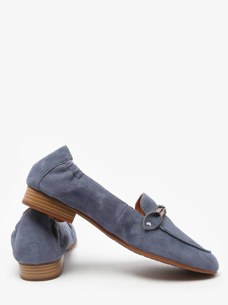 Moccasins Zanga In Leather Mam'zelle Blue women CSIRK28 other view 3