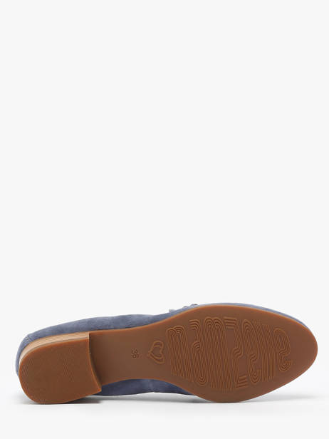 Moccasins Zanga In Leather Mam'zelle Blue women CSIRK28 other view 5