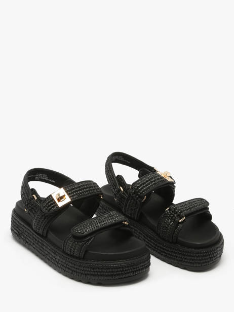Sandals Bigmona In Leather Steve madden Black women 11003034 other view 1