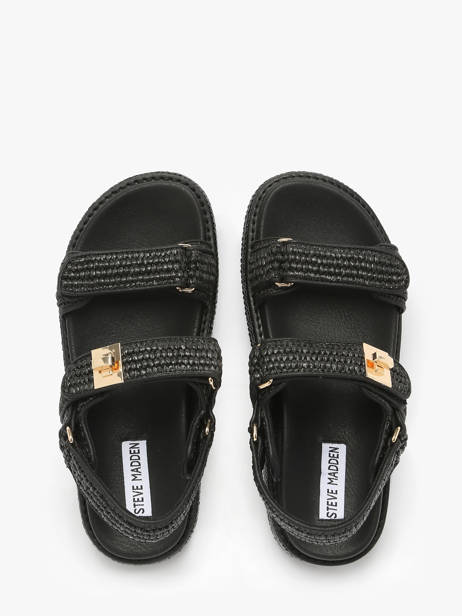 Sandals Bigmona In Leather Steve madden Black women 11003034 other view 3