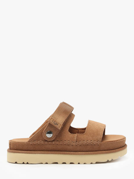 Sandals Goldenstar Glide In Leather Ugg Brown women 1167399