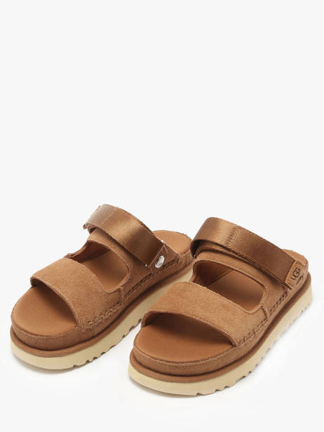 Sandals Goldenstar Glide In Leather Ugg Brown women 1167399 other view 1