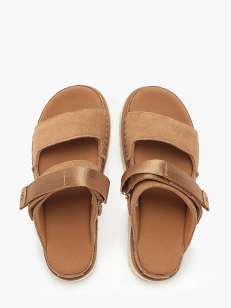 Sandals Goldenstar Glide In Leather Ugg Brown women 1167399 other view 3
