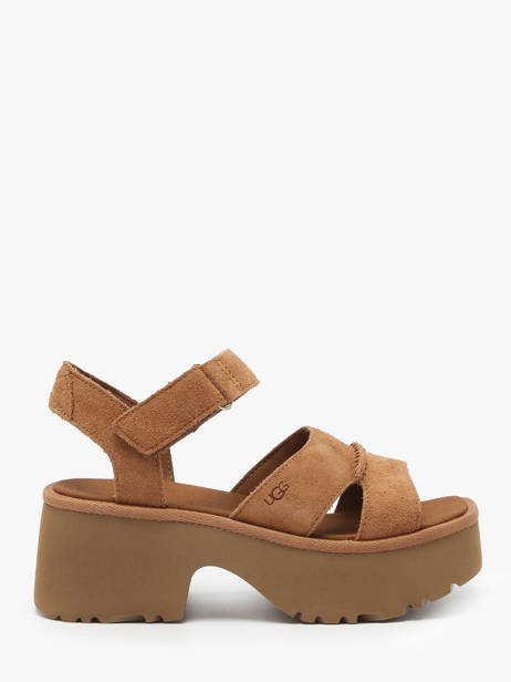 Sandals New Heights In Leather Ugg Brown women 1167475