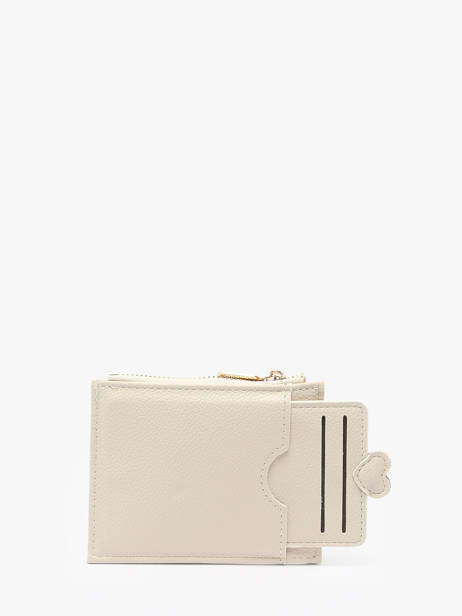 Coin Purse With Card Holder Miniprix Beige slim 78SM2679 other view 1