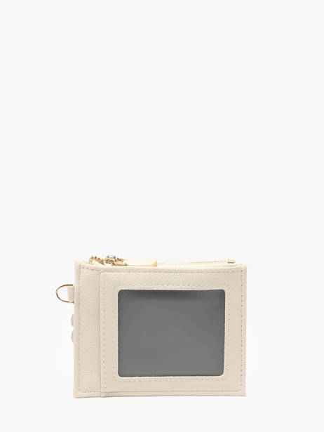 Coin Purse With Card Holder Miniprix Beige slim 78SM2679 other view 3