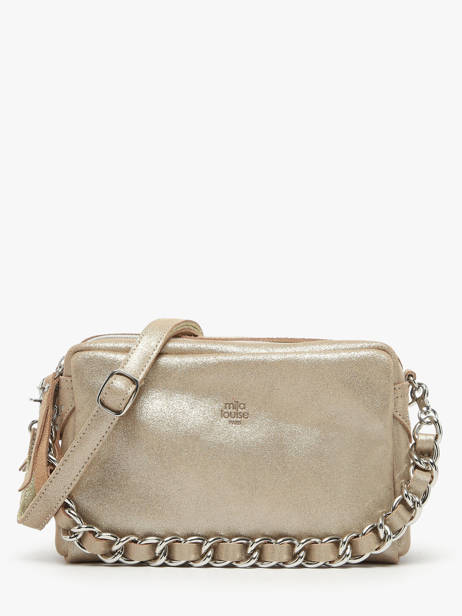 Crossbody Bag Vintage Leather Mila louise Beige vintage 23673X