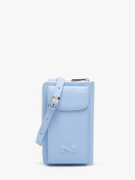 Leather Pocket Phone Pouch Nathan baume Blue n city 3
