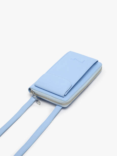 Leather Pocket Phone Pouch Nathan baume Blue n city 3 other view 2