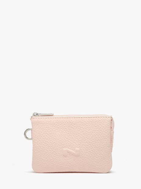 2-compartment  Coin Purse Leather Nathan baume Pink original n 302N