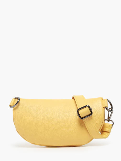 Leather Caviar Belt Bag Milano Yellow caviar CA19091B other view 4