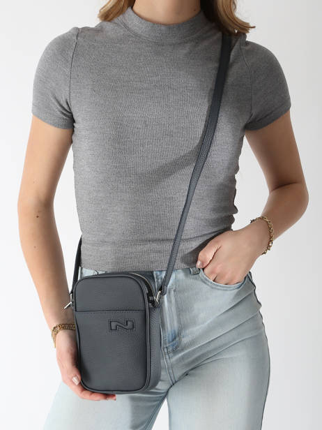 Sac Bandoulière N City Cuir Nathan baume Bleu n city 5 vue secondaire 1