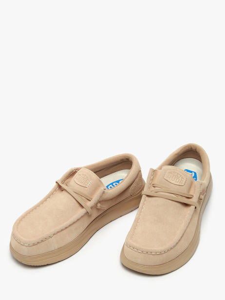 Moccasins Wally Comf Suede Hey dude Brown men 41975 other view 2