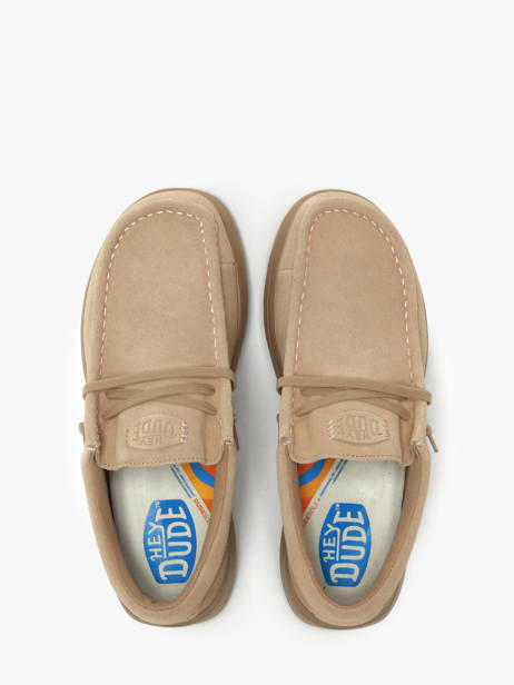 Moccasins Wally Comf Suede Hey dude Brown men 41975 other view 4