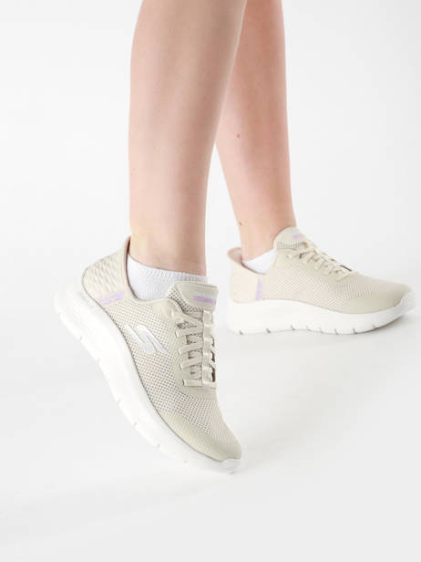 Sneakers Slip-ins Skechers Beige women 124836 other view 1