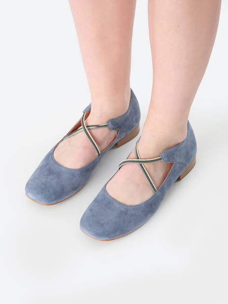 Ballerinas Anima In Leather Mam'zelle Blue women CSGAN25 other view 1