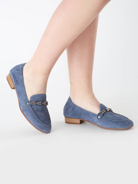 Moccasins Zanga In Leather Mam'zelle Blue women CSIRK28 other view 1