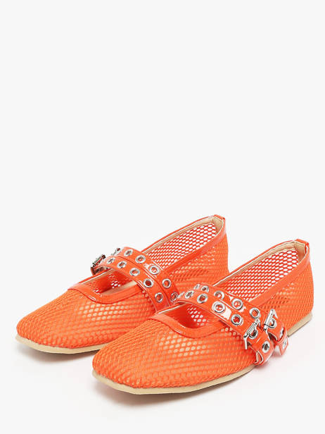 Ballerinas Colors of california Orange women CPATTY07 other view 2