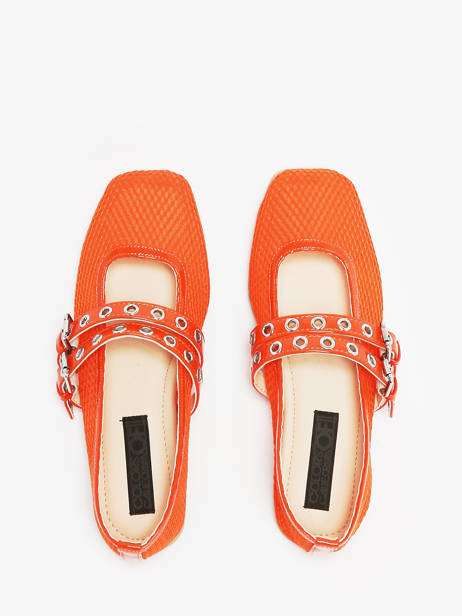 Ballerinas Colors of california Orange women CPATTY07 other view 4